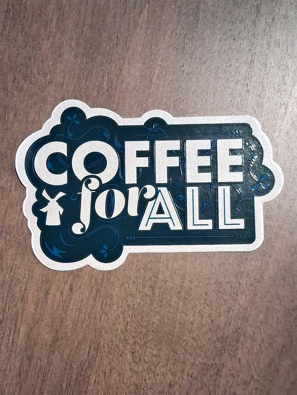 Dutch Bros Coffee for All Sticker Black & White